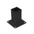 12 Pieds De Poteau C Psp 70 Support - 71X150X150X1.8 mm Peint Noir - D-Work