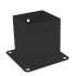 10 Pieds De Poteau C Psp 100 Support - 101X150X150X2.0 mm Peint Noir - D-Work