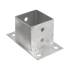 Support De Poteau Zno Pspn 70 - 71X70X2.0 mm Galvanisé À Chaud - D-Work