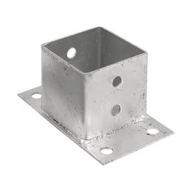 Support De Poteau Zno Pspn 70 - 71X70X2.0 mm Galvanisé À Chaud - D-Work