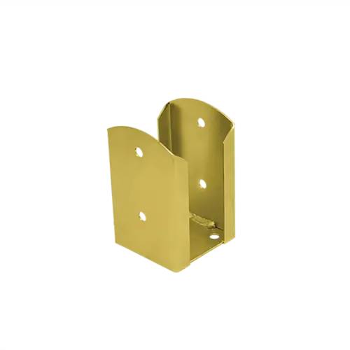 Support De Poteau Znz Pspw 90 - 91X150X2.0 mm Galvanisé Jaune - D-Work