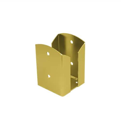 Support de Poteau ZNZ PSPW 101x150x2,5 mm - Galvanisé Jaune - D-Work