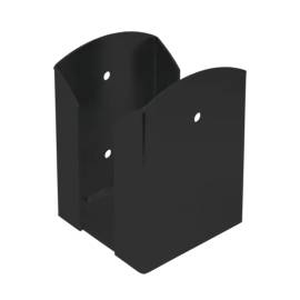 Support De Poteau C PSPW 91x150x2 Mm - Peint Noir - Fixation Robuste - D-Work