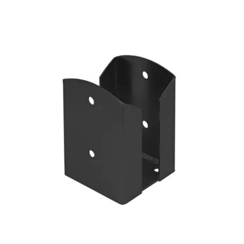 Support de Poteau C PSPW 101x150x2,5 mm - Peint Noir - Fixation Robuste - D-Work
