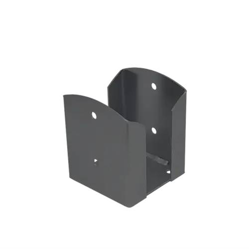 Support De Poteau An Pspw 120 - 121X150X2.5 mm Peint Anthracite - D-Work