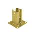 Support de Poteau ZNZ PSPD 71x150x2 mm - Galvanisé Zingué Bichromaté - D-Work
