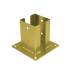 Support de Poteau ZNZ PSPD 100 101x150x2,5 mm - Galvanisé Zingué Bichromaté - D-Work