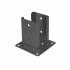 Support de Poteau C PSPD 91x150x2 mm - Peint Noir - Fixation Robuste - D-Work