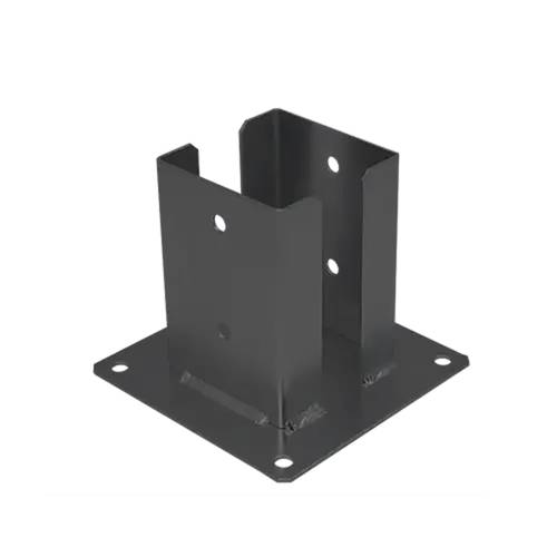 Support De Poteau An Pspd 100 - 101X150X2.5 mm Peint Anthracite - D-Work