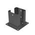 Support De Poteau An Pspd 120 - 121X150X2.5 mm Peint Anthracite - D-Work