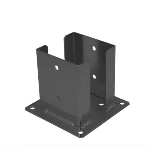 Support De Poteau An Pspd 120 - 121X150X2.5 mm Peint Anthracite - D-Work