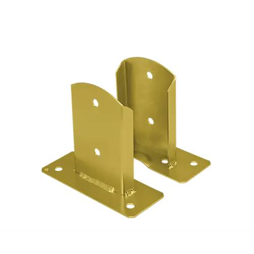 Support De Poteau Znz Psd 90 - 91X150X2.0 mm Galvanisé Zingué Bichromaté - D-Work