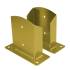Support de Poteau PSD 161x200x3 mm - Acier Galvanisé Zingué Bichromaté - Fixation Robuste - D-Work