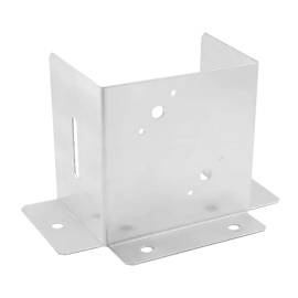 10 Pieds De Poteau À Boulonner Psp 150 Dx Pied - 150X154X2.5 mm Ouvert (Acier Zingué) - D-Work