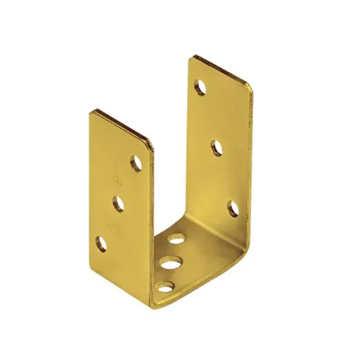 10 Pcs Support De Poteau ZNZ PSO 70 71x120x60x4 mm - Galvanisé Zingué Bichromaté - D-Work