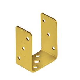 10 Pieds De Poteau Znz Pso 90 Support - 91X120X60X4.0 mm Galvanisé Zingué Bichromaté - D-Work