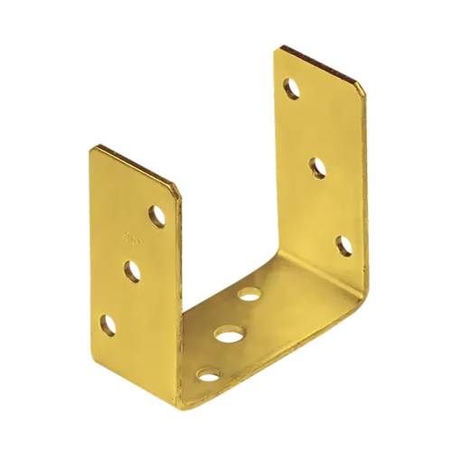 10 Pieds De Poteau Znz Pso 120 Support - 121X120X60X4.0 mm Galvanisé Zingué Bichromaté - D-Work