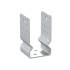 6 Supports De Poteau ZNO PSSOZ 81x150x80x4 mm - Galvanisé À Chaud - D-Work
