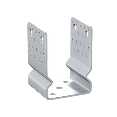 6 Supports De Poteau ZNO PSSOZ 101x150x100x4 mm - Galvanisé À Chaud - D-Work
