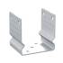 6 Pieds De Poteau Zno Pssoz 140 Support - 141X150X120X4.0 mm Galvanisé À Chaud - D-Work