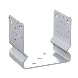 6 Supports De Poteau ZNO PSSOZ 160 161x150x120x4 mm - Galvanisé À Chaud - D-Work