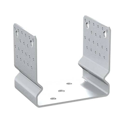 6 Supports De Poteau ZNO PSSOZ 160 161x150x120x4 mm - Galvanisé À Chaud - D-Work