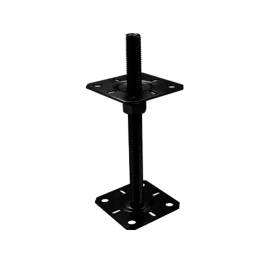 4 Pcs Support De Poteau KTL PSR 100 M20 100x250x3 mm - Cataphorèse - D-Work
