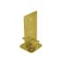 Support De Poteau Znz Puw 100 - 100X200X6.0 mm Galvanisé Zingué Bichromaté- D-Work