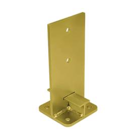 Support De Poteau Znz Puw 120 - 120X250X8.0 mm Galvanisé Zingué Bichromaté- D-Work
