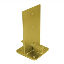 Support De Poteau Znz Puw 140 - 140X250X8.0 mm Galvanisé Zingué Bichromaté- D-Work