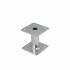 Support de Poteau 80x80x200x4 mm - Acier Galvanisé à Chaud - Fixation Robuste - D-Work