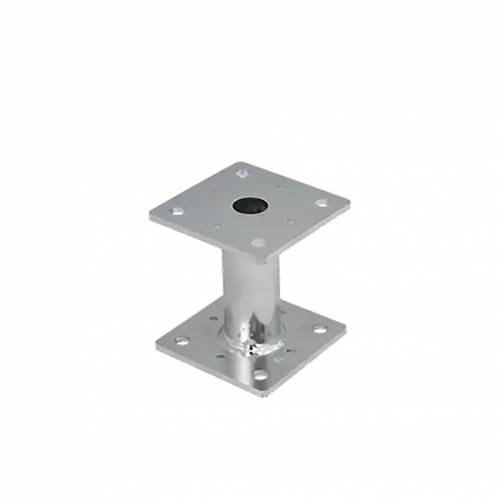 Support De Poteau Zno Pmf 100 - 100X100X150X4.0 mm Galvanisé À Chaud - D-Work