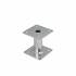 Support de Poteau ZNO PMF 100 100x100x200x4 mm - Galvanisé à Chaud - D-Work