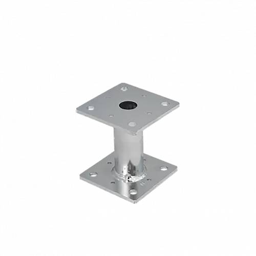 Support de Poteau ZNO PMF 100 100x100x200x4 mm - Galvanisé à Chaud - D-Work