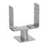 4 Pcs De Poteau PSRT 60-200x131x4 mm - Acier Galvanisé À Chaud - D-Work