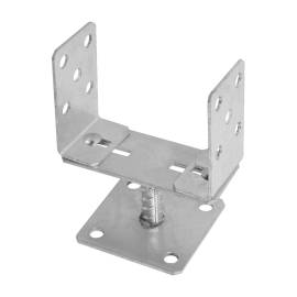 4 Pieds De Poteau Zno Psrlt 0-160 Support - 0-160X110X3.0 mm D. 18Mm Galvanisé À Chaud - D-Work
