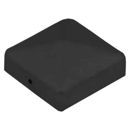 10 Pieds De Poteau C Dk 70 Capuchon - 70X70X1.0 Peint Noir - D-Work
