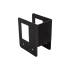 8 Connecteurs Pour Support Bois de Chauffage 65x118x100x2 mm - Peint Noir - D-Work