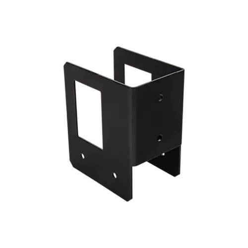 8 Connecteurs Pour Support Bois de Chauffage 65x118x100x2 mm - Peint Noir - D-Work