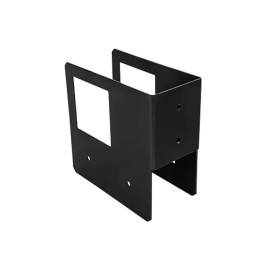 8 Connecteurs Pour Support Bois de Chauffage 75x158x160x2 mm - Peint Noir - D-Work