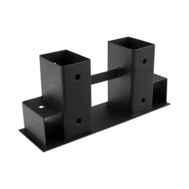 Connecteur Pour Support Bois De Chauffage 150x335x100x2,0 Mm - Peint Noir - D-Work