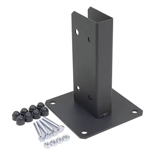 6 Pieds De Poteau Pour Pergola An Gpp 80 Support - 80X200X150X2.0/4.0 mm Peint Anthracite - D-Work