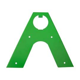 Connecteur Pour Poutre Ronde 100x350x2,0 mm - Acier Zingué Vert - Fixation Robuste - D-Work