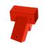 Connecteur Pour Poutre Carrée 100° Cz Ghvk 90 - 90X90 mm Rouge - D-Work