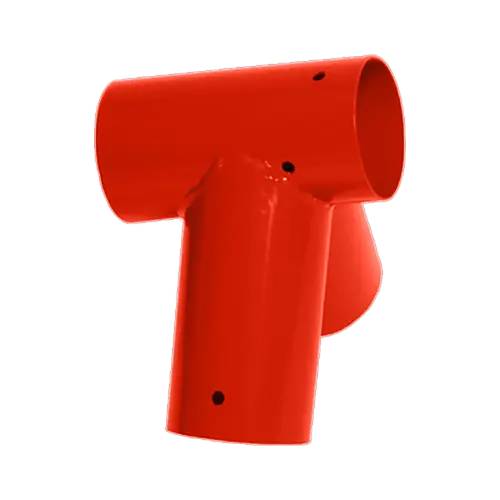Connecteur Pour Poutre Ronde 100 mm - Rouge - Fixation Solide - D-Work