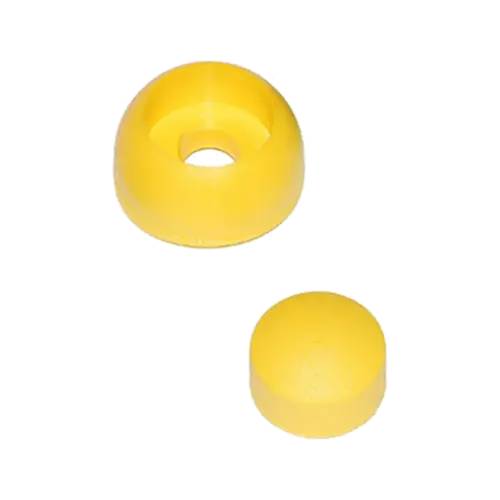 4 Vis M10 Jaune GHZ 2 Avec Bouchon - Fixation Fiable - D-Work