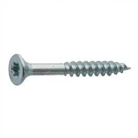 500 Vis De Construction À Tête Fraisée Cs 30030 - 3.0X30 mm T10 Zingué Blanc - D-Work