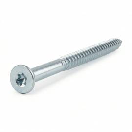 200 Vis de Construction à Tête Fraisée 3,5x30 mm T15 - Zingué Blanc - D-Work