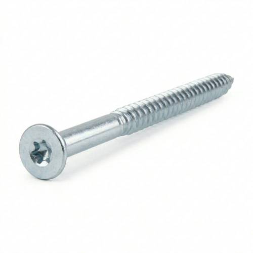200 Vis de Construction à Tête Fraisée 3,5x30 mm T15 - Zingué Blanc - D-Work