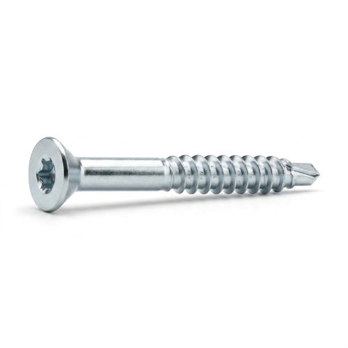 200 Vis De Construction À Tête Fraisée Cs 35045 - 3.5X45 mm T15 Zingué Blanc - D-Work